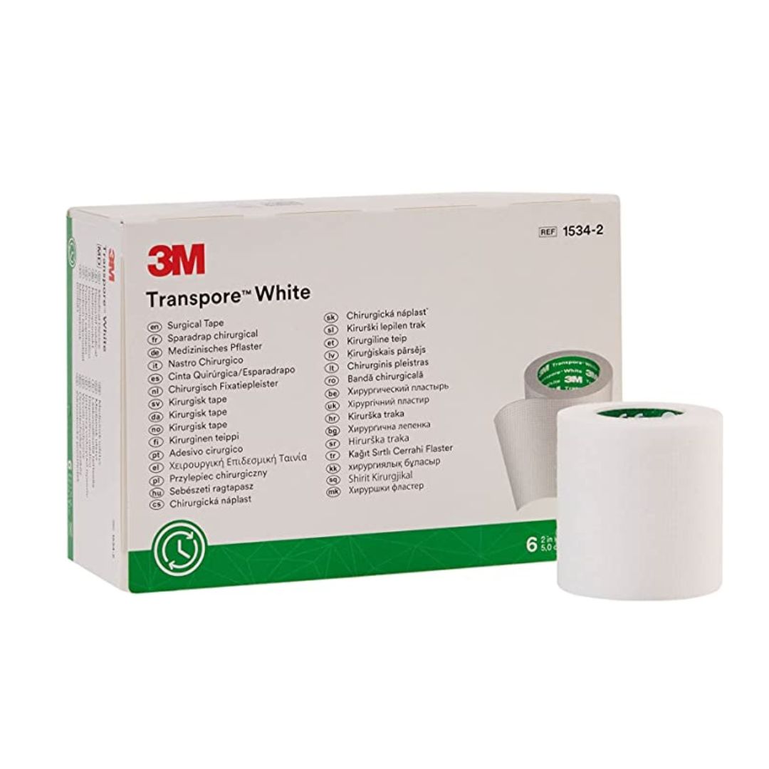 Transpore White 5 cm x 9.1 mt - 6 Unidades