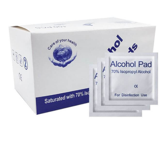 Alcohol Pad - 100 Unidades