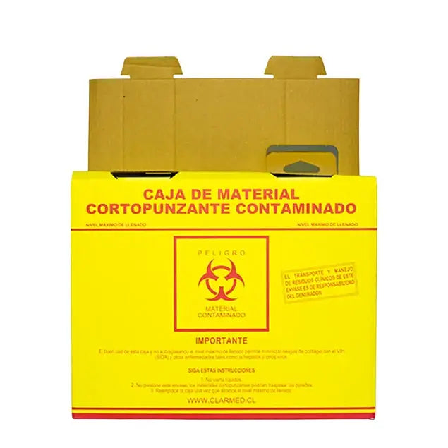 Caja Cartón para Cortopunzantes - Talla L