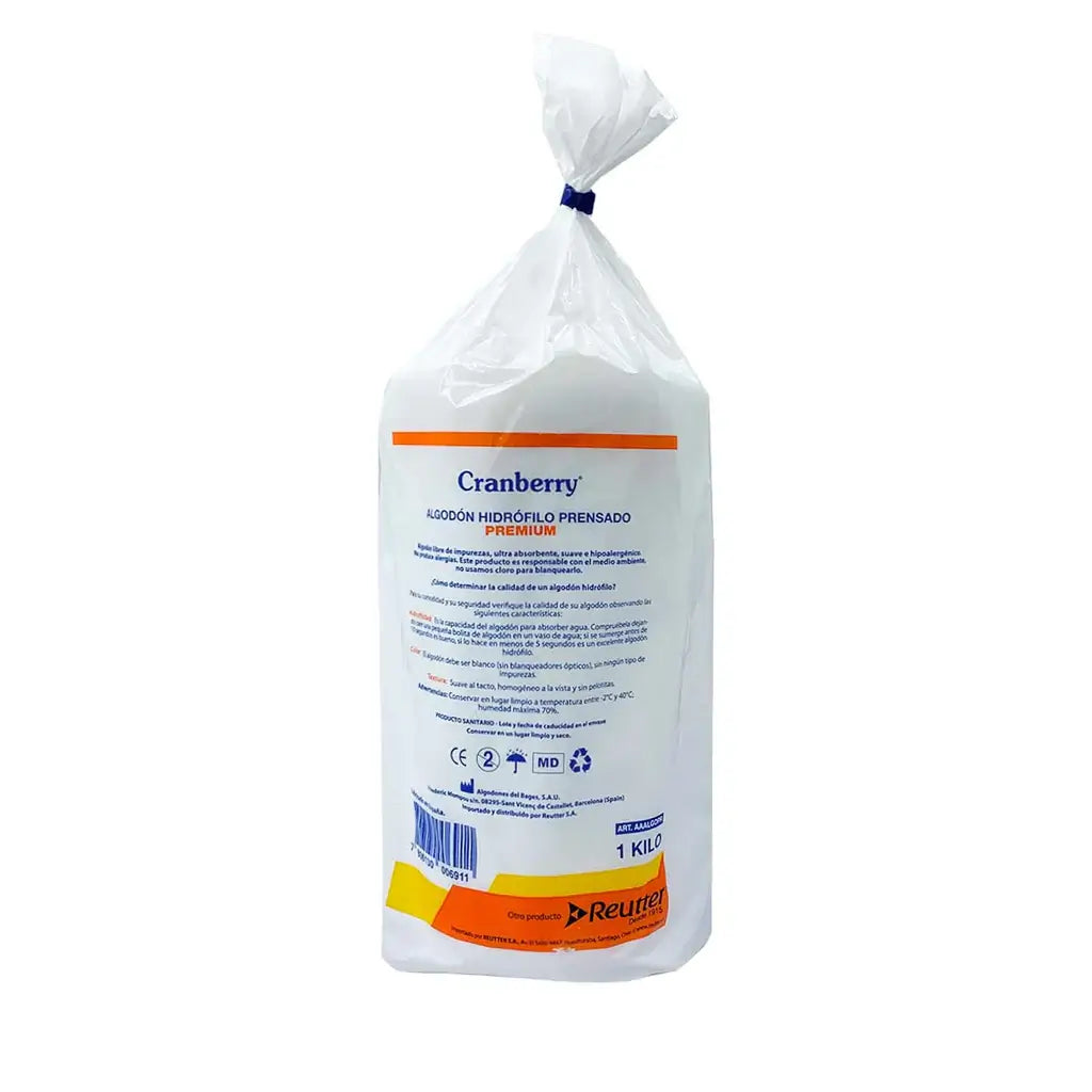 Algodón Hidrófilo Prensado Premium - 1 Kilo